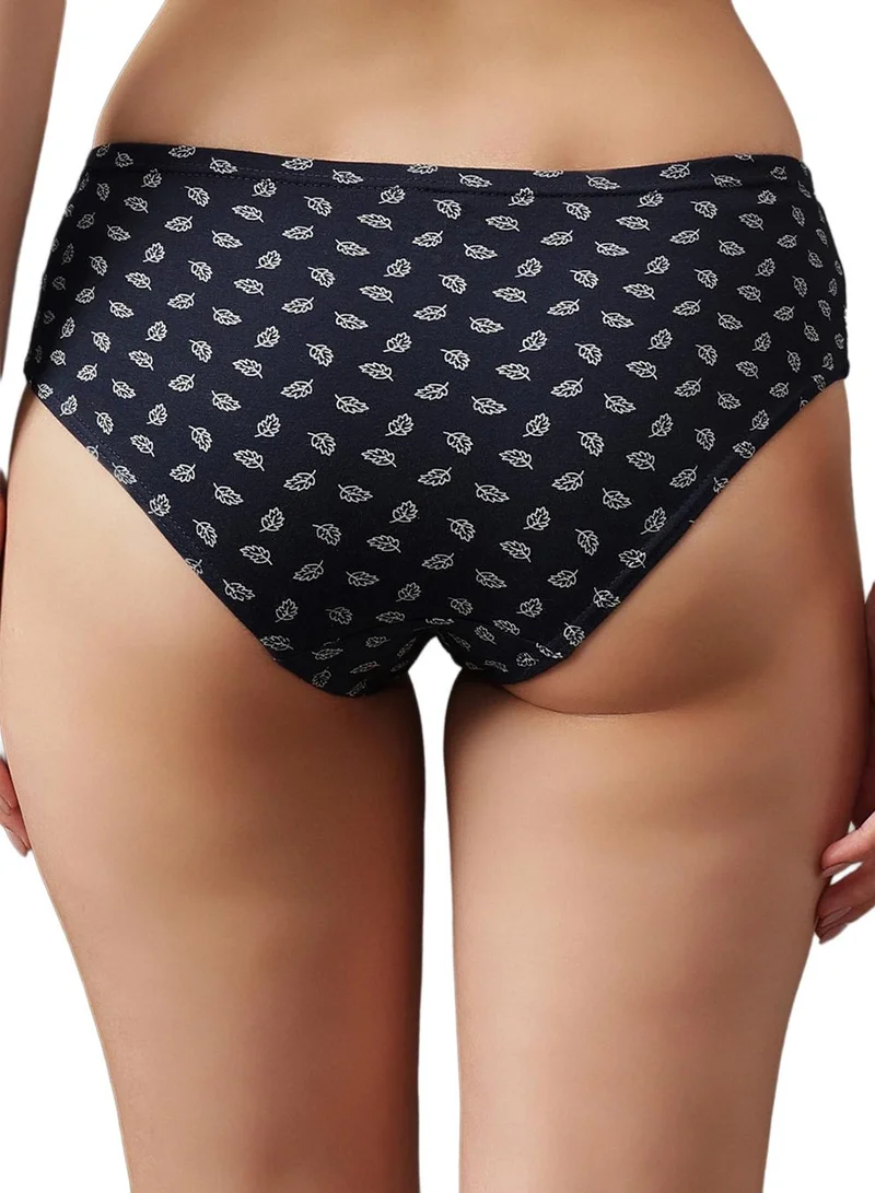 Clovia Multicolour Pack of 3 Mid Waist Printed Hipster Panties with Inner Elastic - 100% Cotton for Women | Best Price UAE